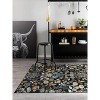 World Rug Gallery Black Multi Symmetrical Floral Indoor Area Rug - 2 of 4