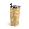 Little Dean Yellow mustard boho stripe Travel Mug 20 oz Stainless Steel Travel Mug - Deny Designs - 3 of 4