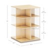 EdQ Rotating Big Book Display–White: 3-Tier Kids Bookshelf for Classroom Storage, Book Organizer with Acrylic Shelves for Homeschool Organization - 2 of 4