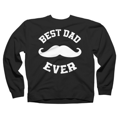 Adult Design By Humans Best Dad Ever Mustache By sukhendu12 Sweatshirt