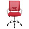 TiramisuBest Red Breathable Mesh Adjustable Home & Office Desk Chair with Chrome Base, Height - Adjustable Seat and Armrests - 4 of 4