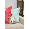 C&F Home 8" x 8" Bunny Bum Hooked Small/Petite Spring Easter Themed Accent Throw Pillow - 3 of 4