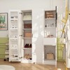 Famapy White Multifunctional Large Vertical Storage Cabinet Vanity Cabinet - 3 of 4