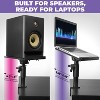 Liquid Stands Studio Monitor Stands - Music Studio Desktop Speaker Stands - 2 Pack 12X9in Clamp-on Adjustable Monitor Speaker Stands Mount with Tilt - 3 of 4