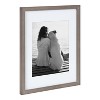 DesignOvation Gallery Rectangle Wood Wall Frame, 11x14 matted to 8x10, Distressed Gray - 3 of 4