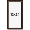 PosterPalooza | Panoramic Modern Shadow Box 1" Depth Brown Frame - UV Acrylic, Backing, Hanging Hardware - 2 of 4