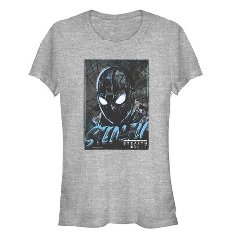 Juniors Womens Marvel Spider-Man: Far From Home Artsy Stealth T-Shirt - image 1 of 3