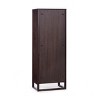 Teamson Home Hatteras Linen Cabinet with Drawers & 2 Rattan Inlay Doors with Adjustable Shelf - 3 of 4