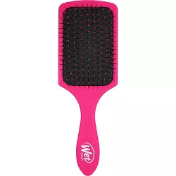 Wet Brush Paddle Detangler Hair Brush More Surface Area for Thick, Curly and Coarse Hair - Solid Pink