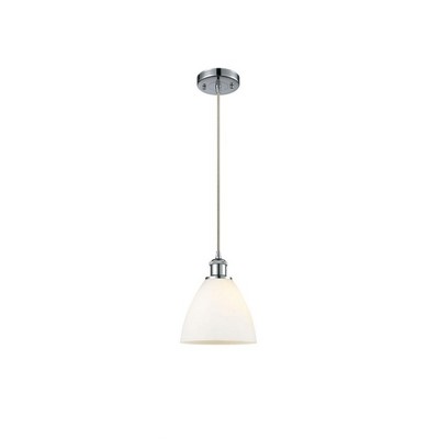 Bristol Glass - 1 Light Mini Pendant In Industrial Style-11.25 Inches Tall and 7.5 Inches Wide