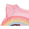 CoComelon Toddler Girls Be Cute Be Kind Ruffle Sleeve Nightgown - 4 of 4