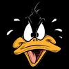 Men's Looney Tunes Mad Daffy Face T-Shirt - 2 of 4