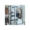 HomeStock Fiona White Freestanding Walk in Wood Closet System with Metal Frame - 2 of 4