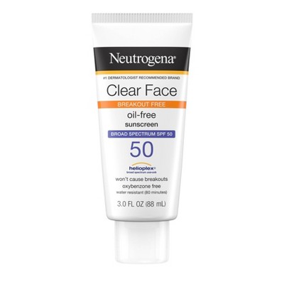 Neutrogena Clear Face Sunscreen Lotion - SPF 50 - 3 fl oz