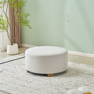 Sapphtopaz Modern Simple Ottoman with Upholstered Entryway Bench with Stable Bottom Support Vanity Stool for Living Room,Bedroom - 1 of 4
