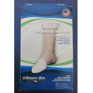 Sport Aid Double Strap Ankle Support XL Beige - 1 of 3