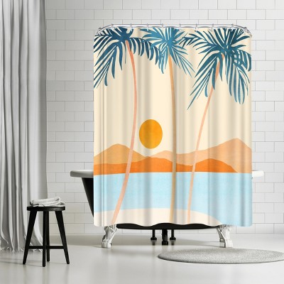 Americanflat Baja California Coast by Modern Tropical 71" x 74" Shower Curtain