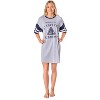 Star Trek Womens' Property Of Starfleet Academy Nightgown Pajama Shirt Grey - 4 of 4
