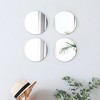 Evideco French Home Goods Set of 4 Small Self-Adhesive Decorative Mirrors – Available in 8 Unique Shapes - 4 of 4
