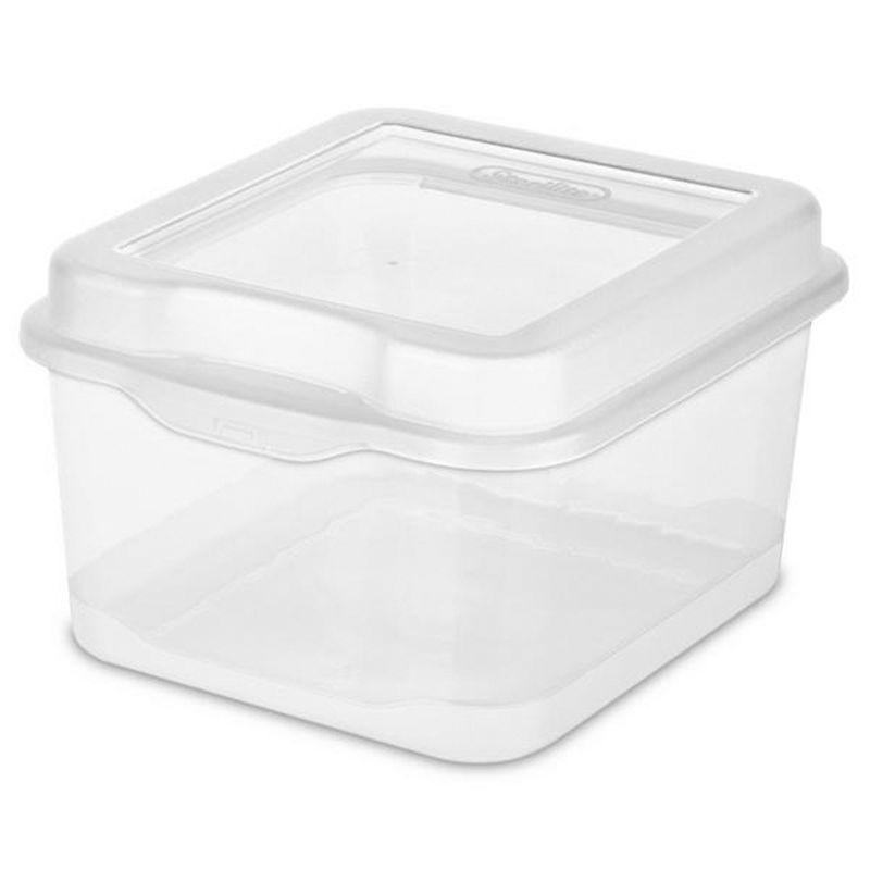 Sterilite Modular Plastic FlipTop Hinged Storage Box Container with Latching Lid for Home, Office, Workspace, and Classroom Organization, 3 of 8