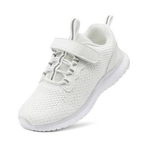 TIME HOLLOW White Breathable Athletic Running Shoes - 1 of 3