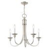Livex Lighting Cranford 5 - Light Chandelier in  Brushed Nickel - 4 of 4