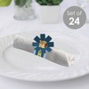 Big Dot of Happiness Baby Boy Teddy Bear - Baby Shower Paper Napkin Holder - Napkin Rings - Set of 24 - 2 of 4