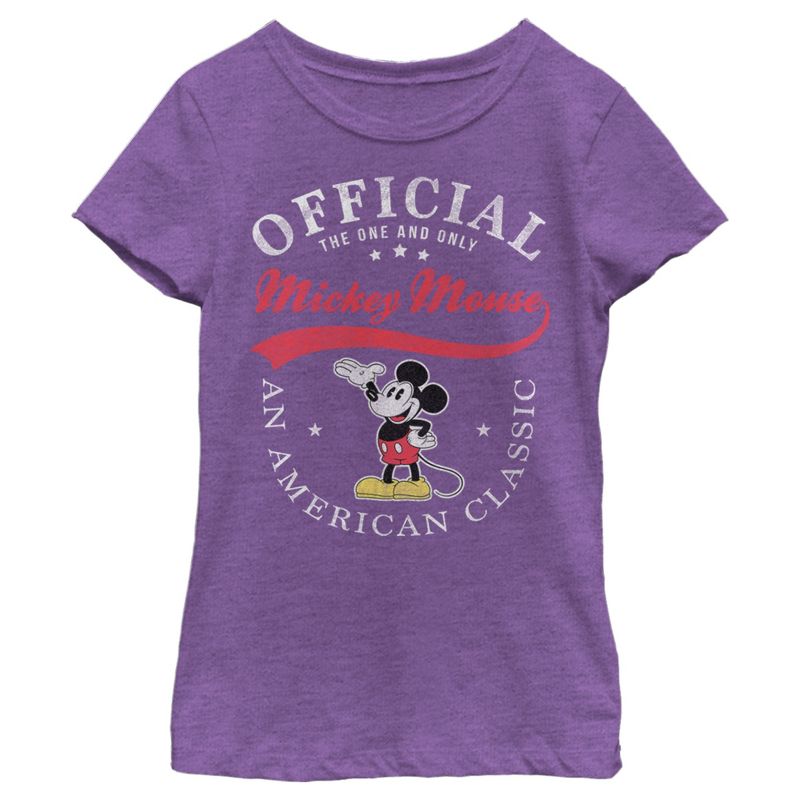 Girl's Disney Mickey Mouse Official One & Only T-Shirt, 1 of 5