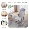 Bella Depot Accent Rocking Chair with Adjustable Headrest Pillow - 4 of 4
