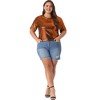 Agnes Orinda Women's Plus Size Metallic Holographic Concert Carnival Party Packs Blouses - 3 of 4