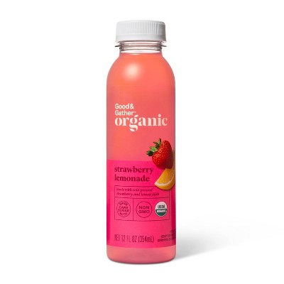 Organic Strawberry Lemonade - 12 fl oz - Good & Gather™