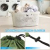 Unique Bargains Tear-Resistant Waterproof Cloth Laundry Bag with Drawstring for Traveling 2 Pcs - 4 of 4