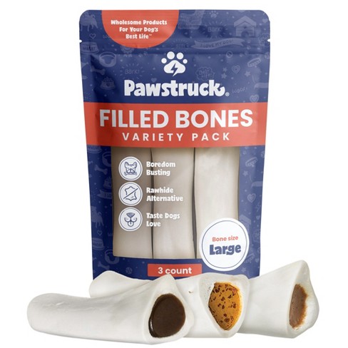 Pawstruck Natural Filled Dog Bones Variety Pack Peanut Butter