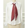 Allegra K Women’s Polka Dot Skinny Neck Scarves Double Sided Print Neckerchief Hairband - 2 of 4