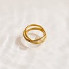 EVRY JEWELS WATERPROOF Gold or Silver Plated Karma Ring - 3 of 3