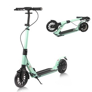 Foldable Lightweight Kick Scooter for Kids & Teens, Adjustable Height, Dual Brakes, Shock Absorbing, Portable Scooter - 1 of 4