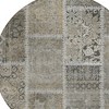 Taupe Beige And Tan Patchwork Washable Indoor Outdoor Area Rug - 4 of 4