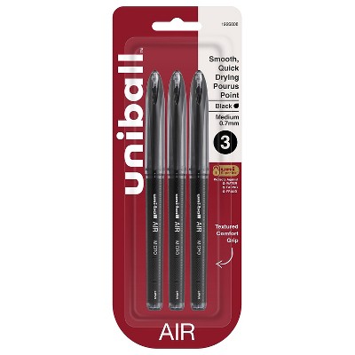 uni-ball AIR Rollerball Pens Bold Point Black Ink 3/Pack (1926808) 1498876