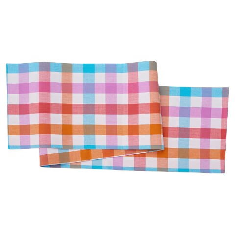 C&F Home Franklin Ochre Gingham Check Kitchen Towel