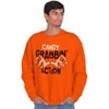 Funny Halloween Crewneck Sweatshirt Naughty Dirty Candy Grabbin Action Costume Orange L - 4 of 4