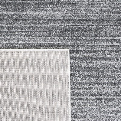 Grey and Ivory Ombre Hand-knotted Synthetic Area Rug