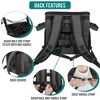 PetAmi Dog Bike Basket, Soft-Sided Ventilated Carrier Backpack, Pet Bicycle Handlebar Puppy Cat Kitten, Car Booster Seat Safety Strap - 4 of 4