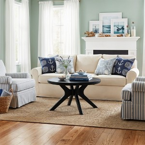 Cross Leg Round Coffee Table (30in x 30in / 760mm x 760mm) - 1 of 4