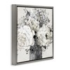 Stupell Industries Bold Abstract Floral Arrangement Floating Frame Canvas Art, Gray, 18" x 18" - 2 of 4