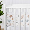 Sweet Jojo Designs Boy, Girl, Unisex/Gender Neutral BreathableBaby Breathable Mesh Crib Liner Baby Nursery Seashells Multicolor - 4 of 4