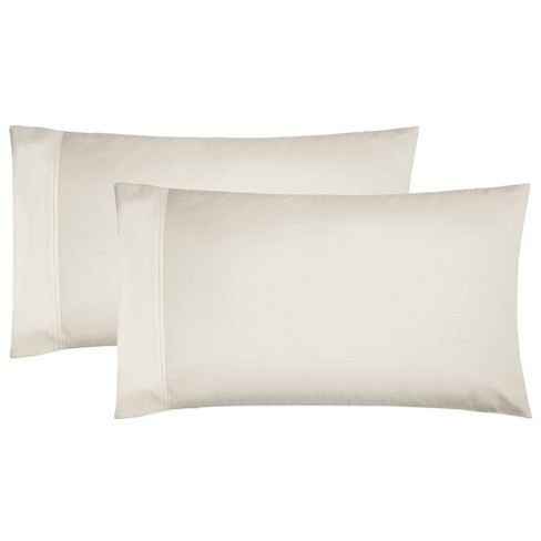 Details about   2 Pack 100% Cotton Sateen Pillow Sham Ultra Soft Breathable Luxurious Pillowcase 
