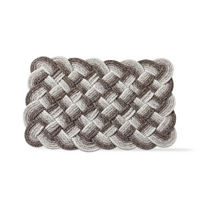 tagltd 1'6"x2'6" Handwoven Doormat Grey Ombre Rectangle Indoor and Outdoor Polypropylene Door Welcome Mat Grey - 1 of 4
