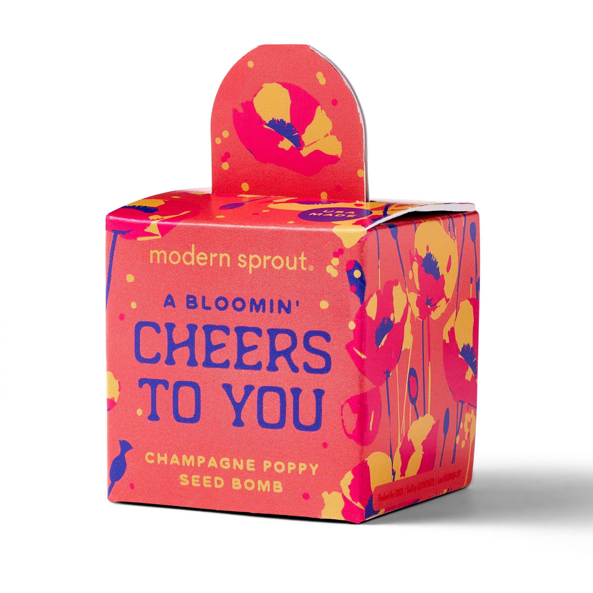 Modern Sprout Grow Seed Bombs Champagne Poppy Seed