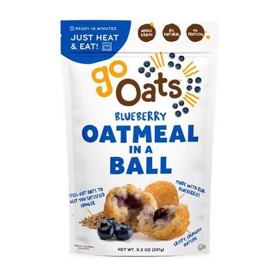 GoOats Frozen Blueberry Oatmeal in a Ball - 9.2oz/9ct