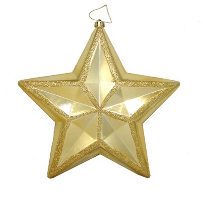 Northlight 13" Gold Shiny Shatterproof Star Christmas Ornament